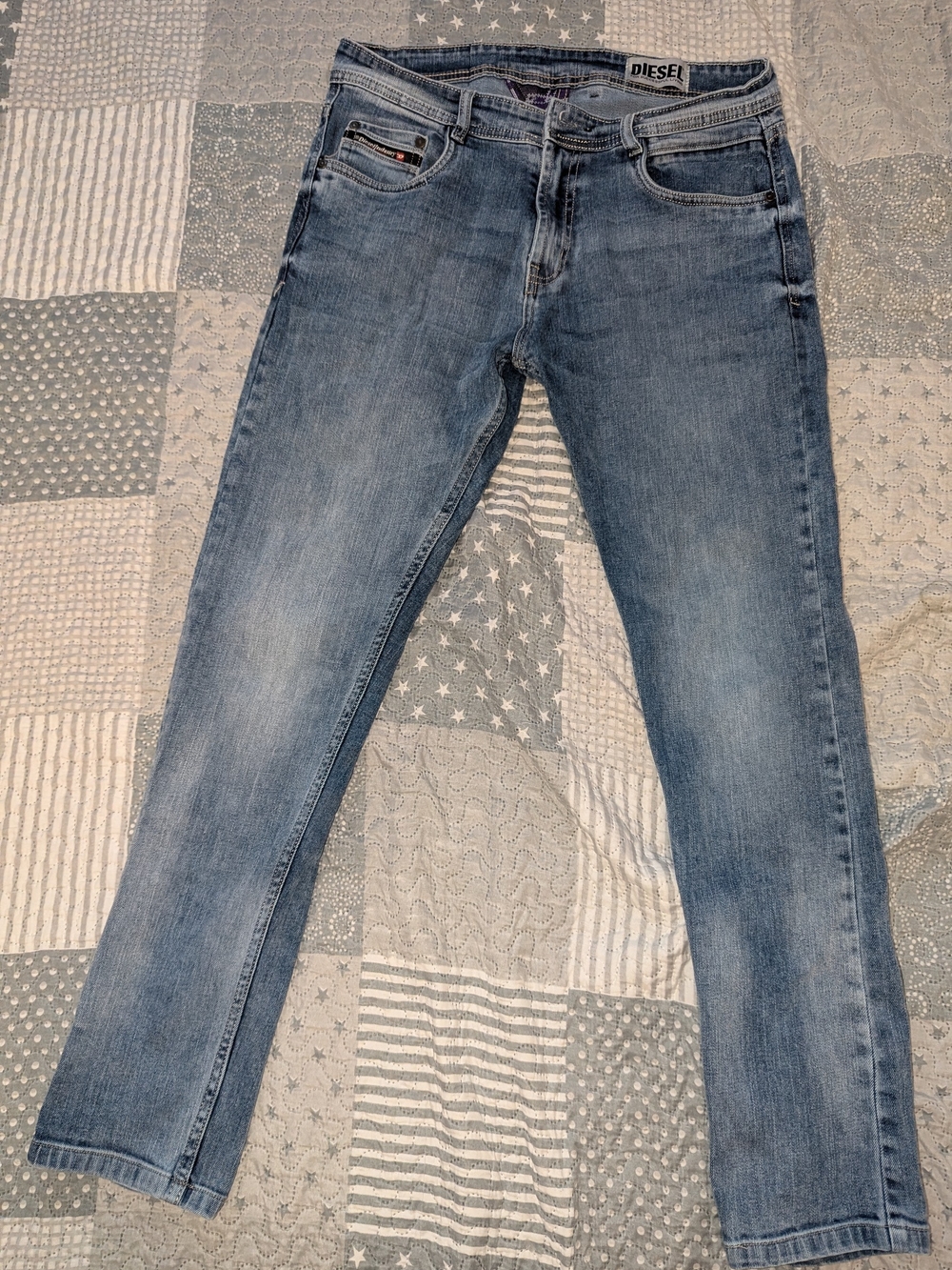 Vtg Y2k Diesel Industry Denim Jeans RN93243 CA25594 Mens Made in Italy 34x30